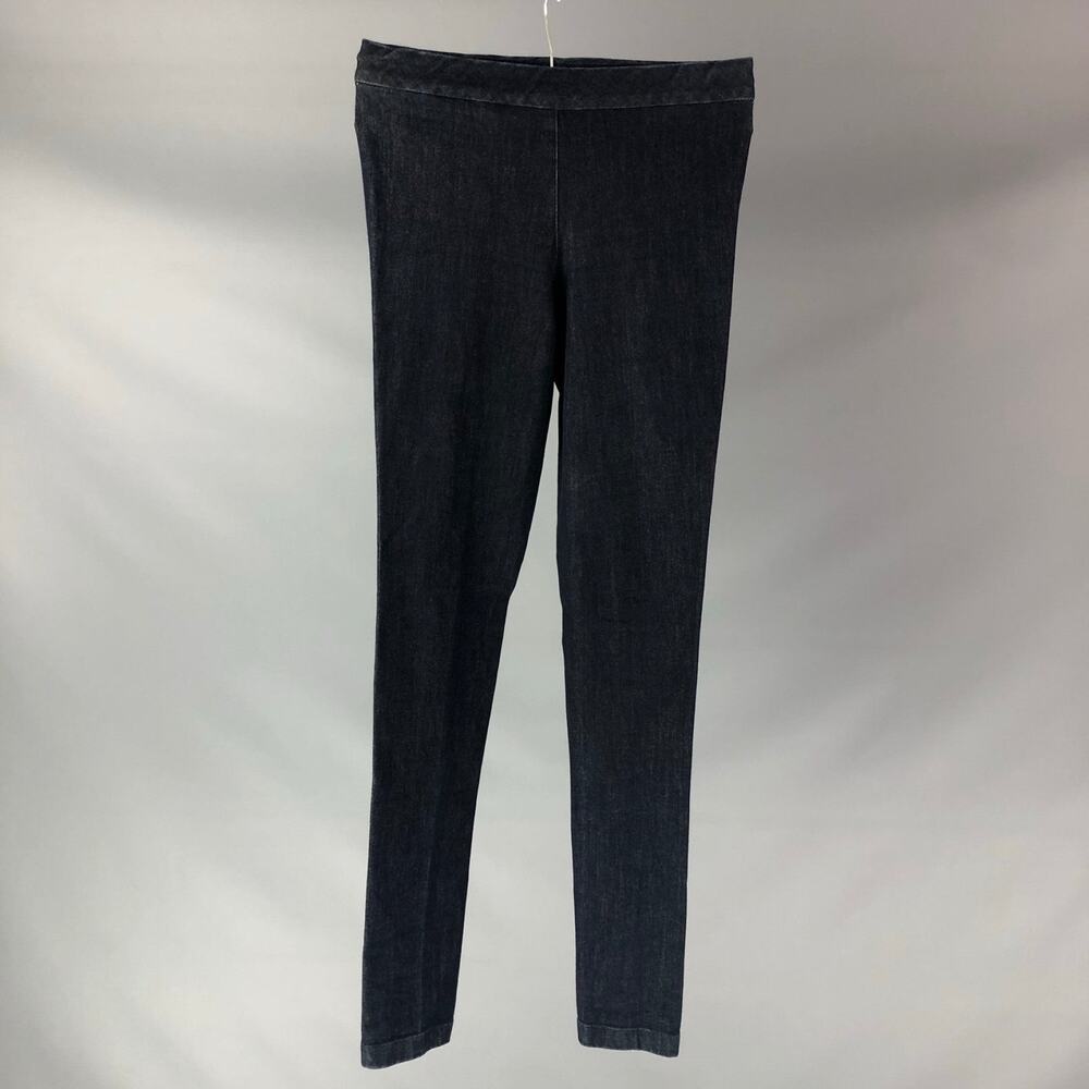 THE ROW Size M Navy Cotton & Elastane Casual Leggns Pants